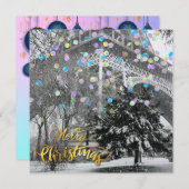 街のクリスマス。フラットカード (正面/裏面)