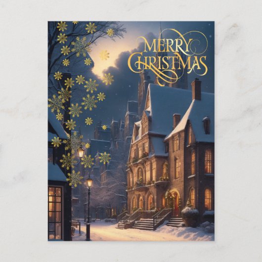 街のクリスマス。 ポストカード (正面)