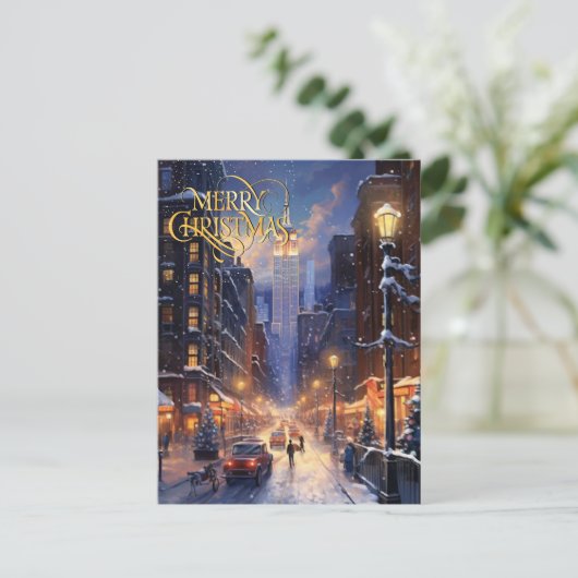 街のクリスマス。 ポストカード (スタンド正面)