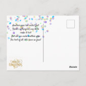 街のクリスマス。 ポストカード (裏面)