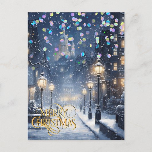 街のクリスマス。 ポストカード (正面)