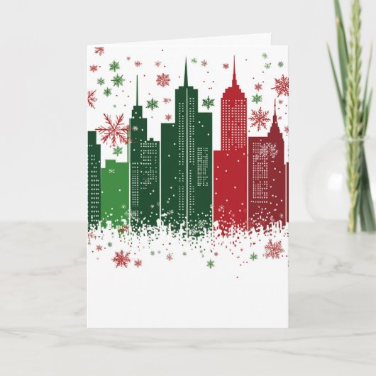 街のクリスマス#1 ノートカード (正面)