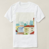 街のスカイライン Tシャツ (デザイン正面)