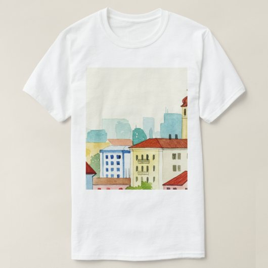 街のスカイライン Tシャツ (デザイン正面)