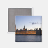 街のビッグベンと英国議会 マグネット (正面/裏面)