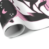 街の中で最も悪い魔女ハロウィンピンクと怖い ラッピングペーパー (ロールコーナー)