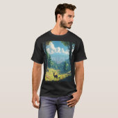 街の出会い自然- Deer by the Forest Edge Tシャツ (正面フル)