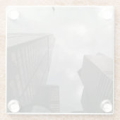 街の塔。 ガラスコースター (裏面)