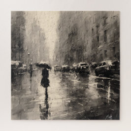 街の夏の雨 ジグソーパズル