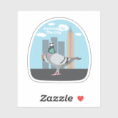 街の夏 シール (シート)