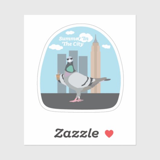 街の夏 シール (シート)