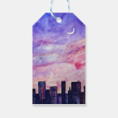 街の夕日 ギフトタグ (裏面)