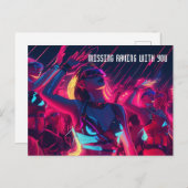 街の夜を楽しむ ポストカード (正面/裏面)