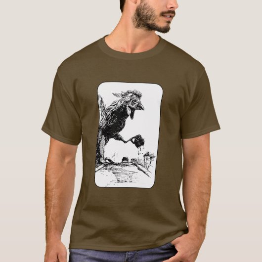 街の巨大なニワトリ Tシャツ (正面)