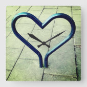 街の愛 スクエア壁時計 (正面)