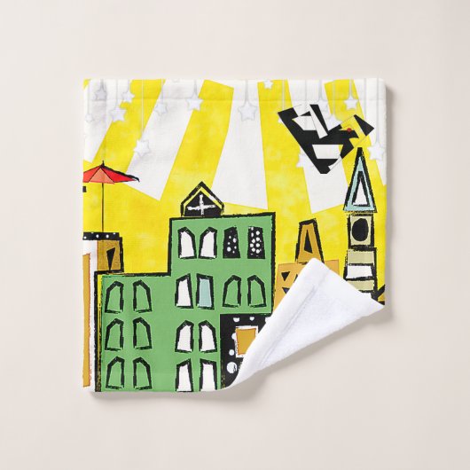 街の日差し ウォッシュタオル (ウォッシュタオル)