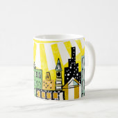 街の日差し コーヒーマグカップ (正面右)