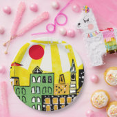 街の日差し ペーパープレート (パーティー)