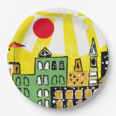 街の日差し ペーパープレート (正面)