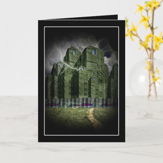 街の暗幽霊のよく出る面 カード (黄色い花)