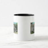 街の最古の家の眺め マグカップ (中央)