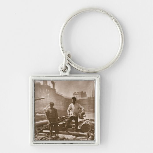 「街の生活からの「静かなハイウェー」の労働者、 キーホルダー (正面)