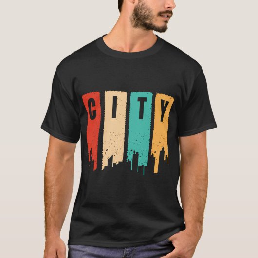 街の色合い Tシャツ (正面)