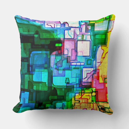 街の風景 クッション (正面)