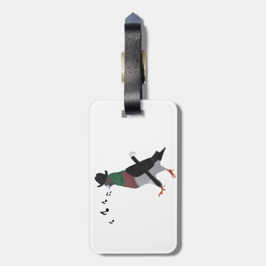 街の鳩 ラゲッジタグ (裏面縦)