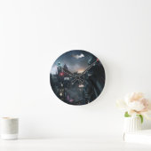 街を見渡すバットマン ラウンド壁時計 (ホーム)