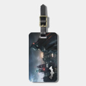 街を見渡すバットマン ラゲッジタグ (正面縦)