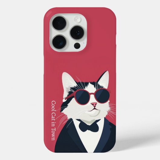 街クールの猫iPhone / iPadケース Case-Mate iPhoneケース (裏面)