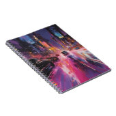 街並みの夜道鮮やか路 ノートブック (右側)