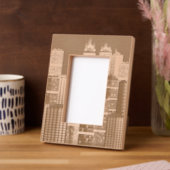 街並みデザインレーザー レーザー彫刻フレーム (左)