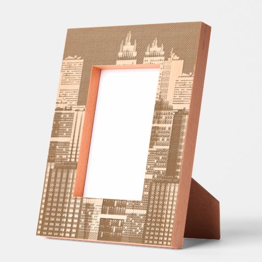 街並みデザインレーザー レーザー彫刻フレーム (左)