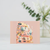 街並み住宅 ポストカード (スタンド正面)