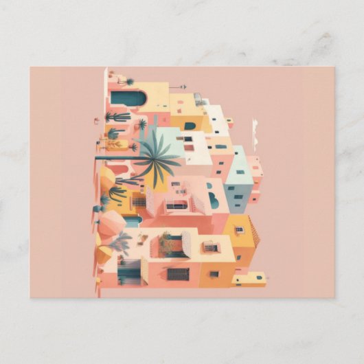 街並み住宅 ポストカード (正面)