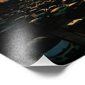 街並み鮮やかと駐車場の夕日 フォトプリント            (角)