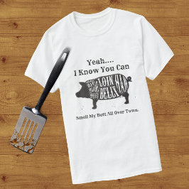 街中の私のお尻の匂いを嗅ぐ Tシャツ