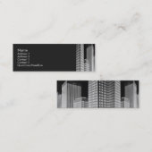 街区のプロフィールカード スキニー名刺 (正面/裏面)