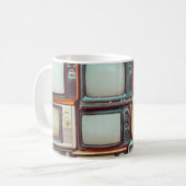 街区レトロカラフルテレビ コーヒーマグカップ (正面左)
