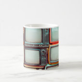 街区レトロカラフルテレビ コーヒーマグカップ (中央)