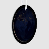 街灯のある全地球 オーナメント (正面)