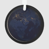 街灯のある全地球 オーナメント (裏面)