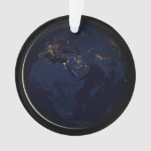 街灯のある全地球 オーナメント (正面)