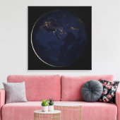 街灯のある全地球 キャンバスプリント (インサイチュ (リビング))