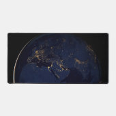 街灯のある全地球 デスクマット (正面)