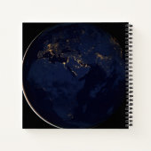 街灯のある全地球 ノートブック (裏面)