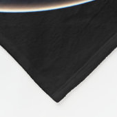 街灯のある全地球 フリースブランケット (角)