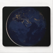 街灯のある全地球 マウスパッド (正面)